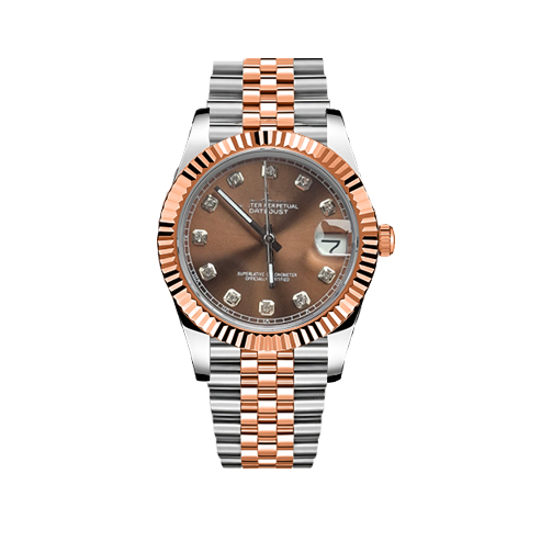 Two-Tone Diamond Chocolate DateJust