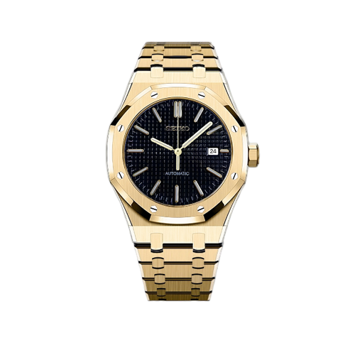 Seiko Mod - Seiko Oak Gold - Black Watch