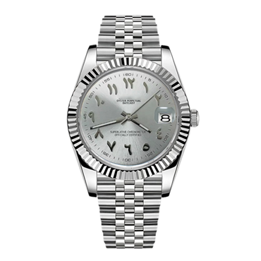 Silver Arabic DateJust