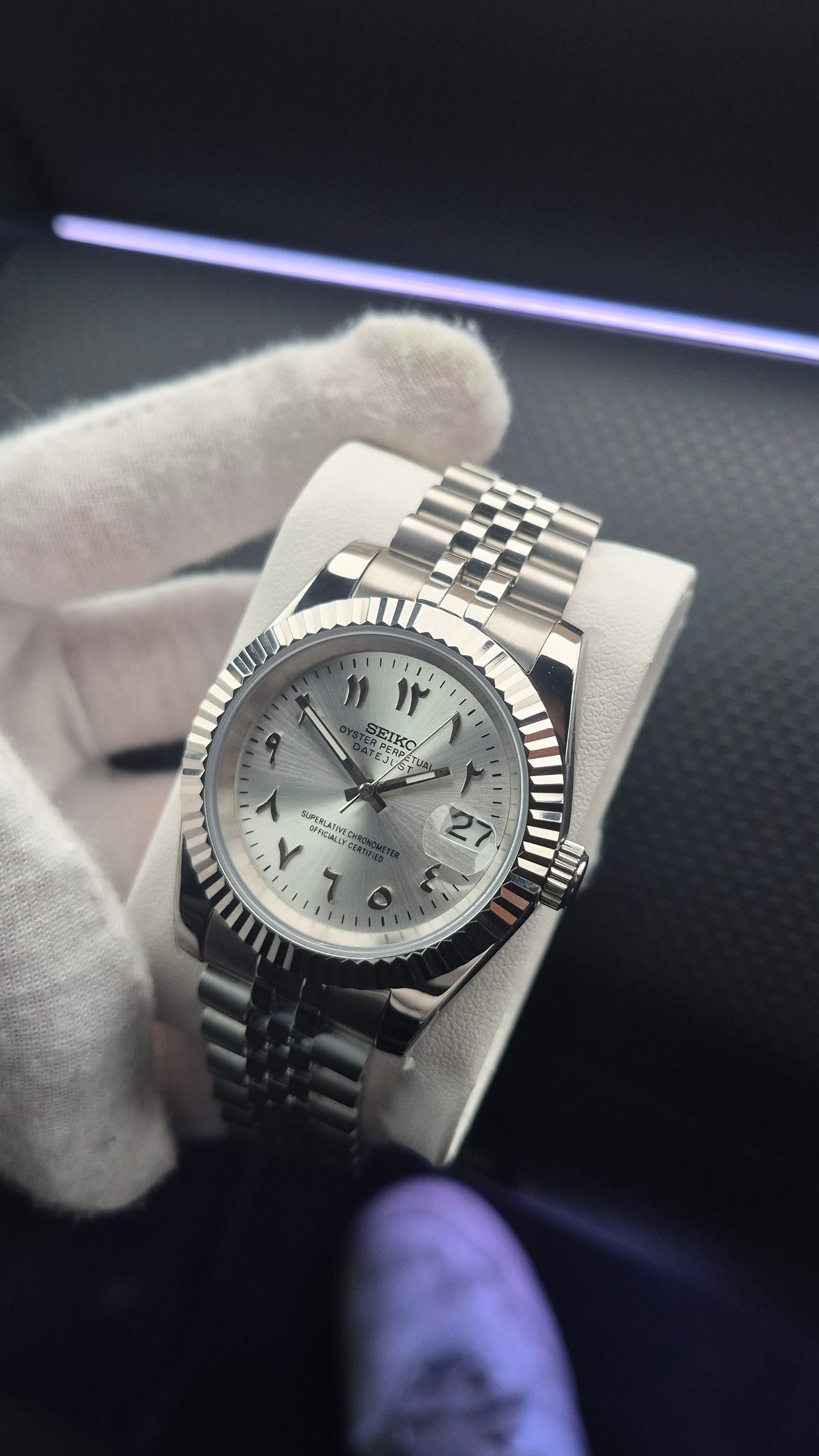 Platinum Arabic DateJust