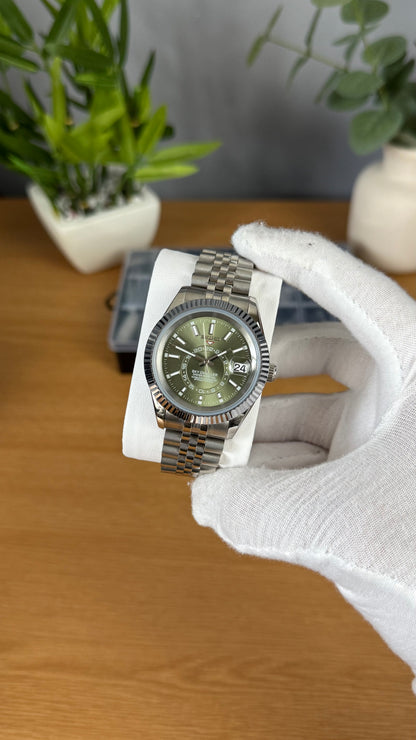 Olive Green Sky-Dweller