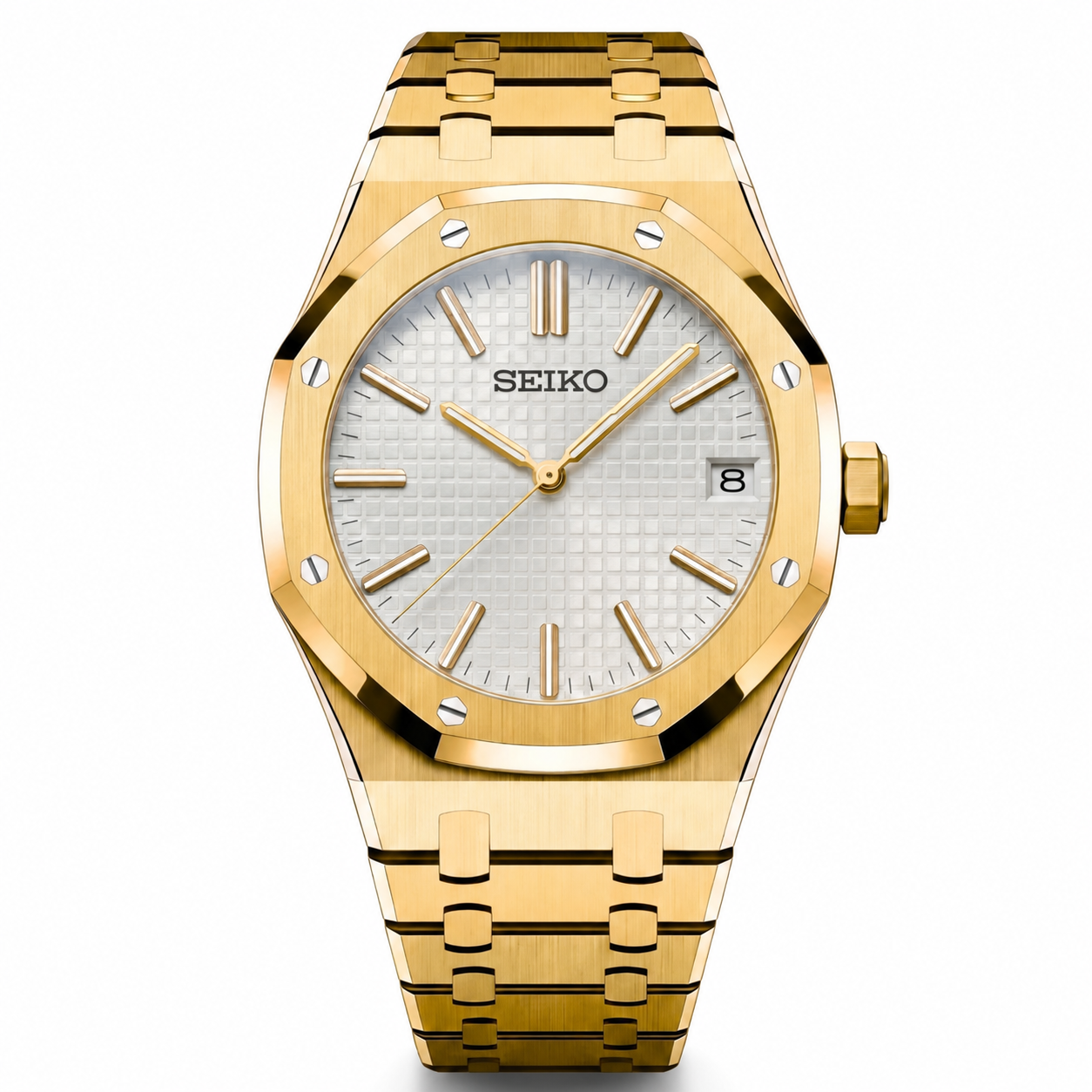 Seiko Mod | Royal Oak White Gold