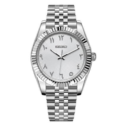 Seiko Mod | DateJust White Arabic v2