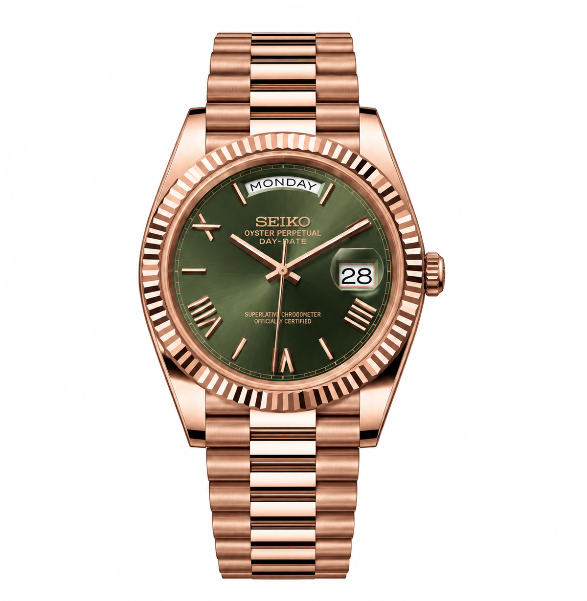 DayDate Rose Olive - front view