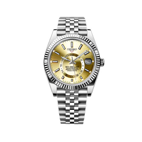 Seiko Mod - Seiko Dweller Silver - Gold