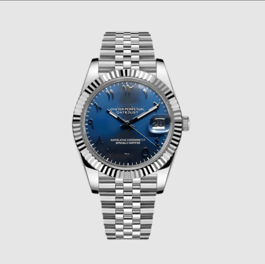 Ocean Blue Arabic DateJust