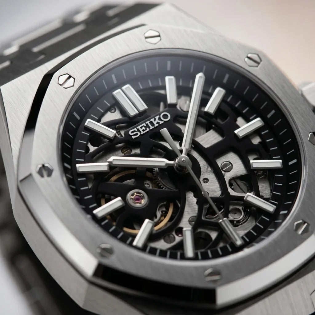 Seiko Mod | Royal Oak Skeleton Silver