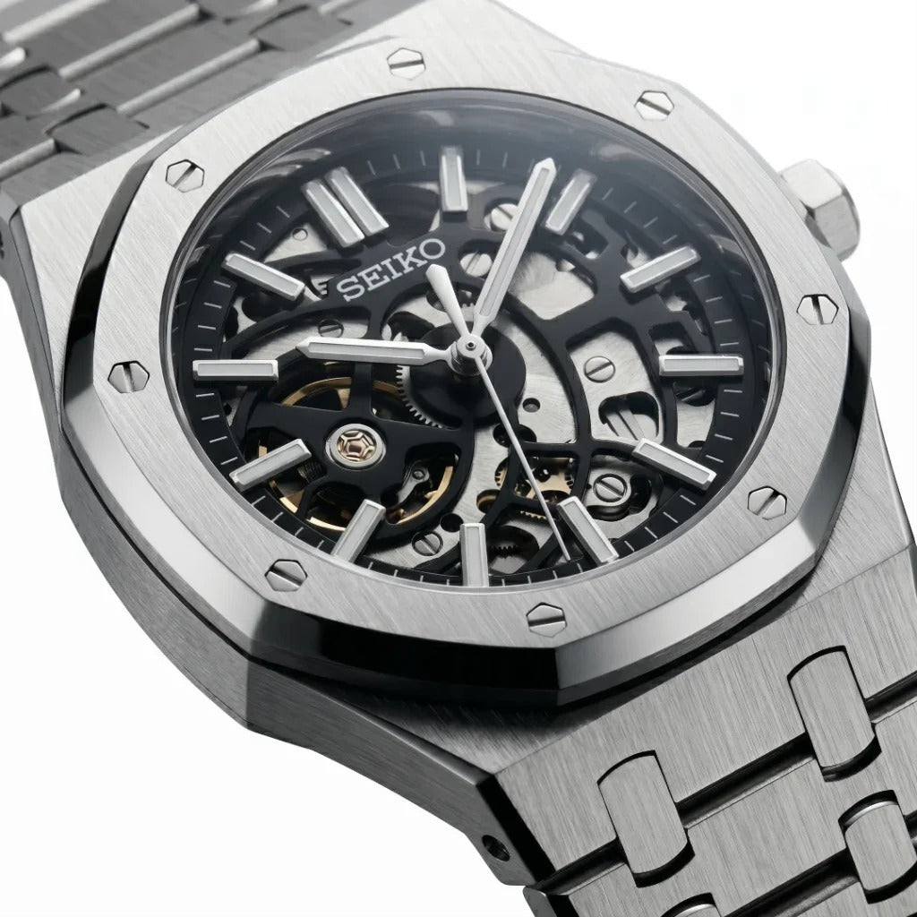 Seiko Mod | Royal Oak Skeleton Silver