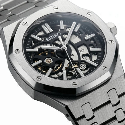 Seiko Mod | Royal Oak Skeleton Silver