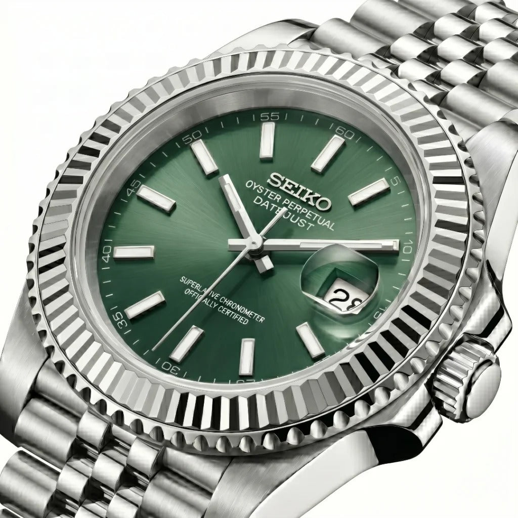 Seiko Mod | DateJust Green