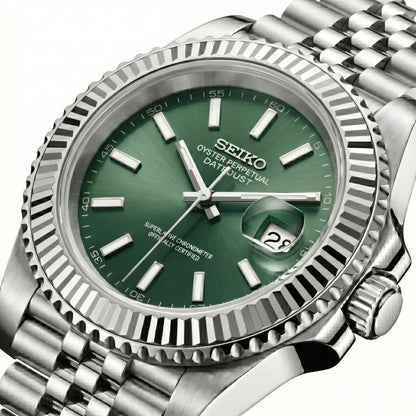 Seiko Mod | DateJust Green