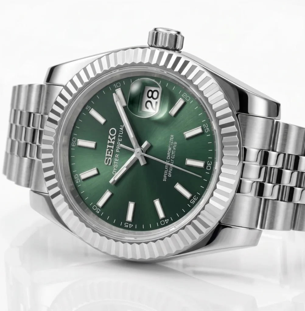 Seiko Mod | DateJust Green