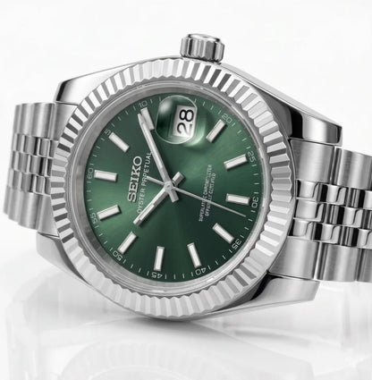 Seiko Mod | DateJust Green