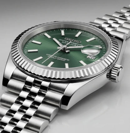 Seiko Mod | DateJust Green