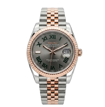 Seiko Mod | DateJust Two Tone Wimbledon