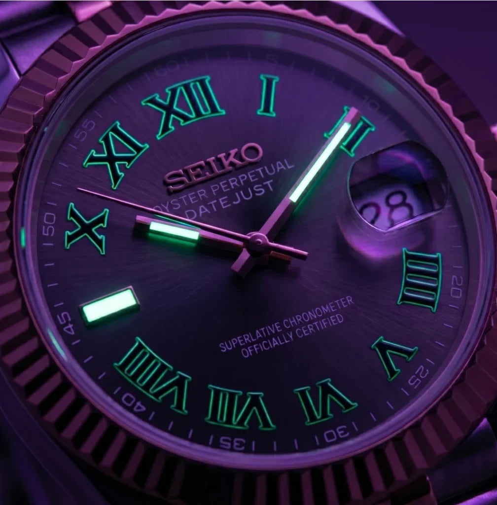 Seiko Mod | DateJust Two Tone Wimbledon