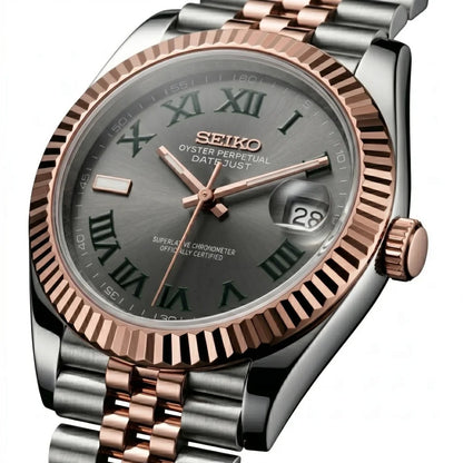 Seiko Mod | DateJust Two Tone Wimbledon