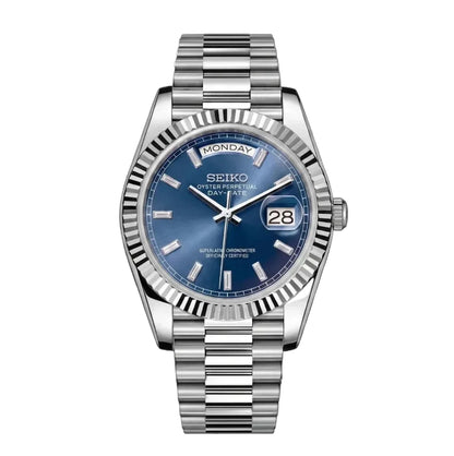 Seiko Mod | DayDate Blue Baguette