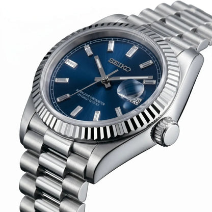 Seiko Mod | DayDate Blue Baguette