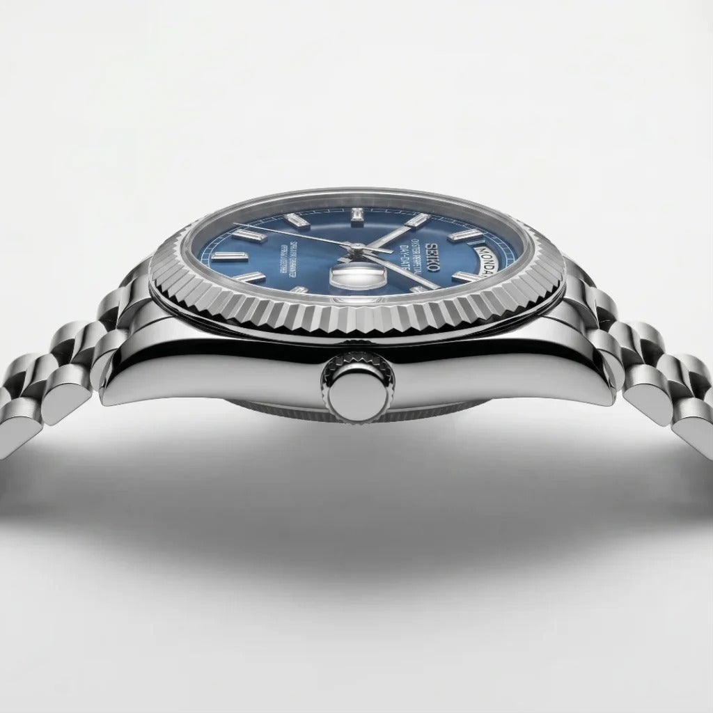 Seiko Mod | DayDate Blue Baguette