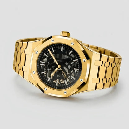 Seiko Mod | Royal Oak Skeleton Gold