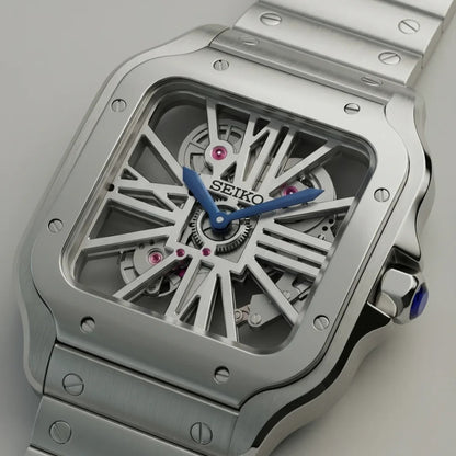Seiko Mod | Santos Skeleton