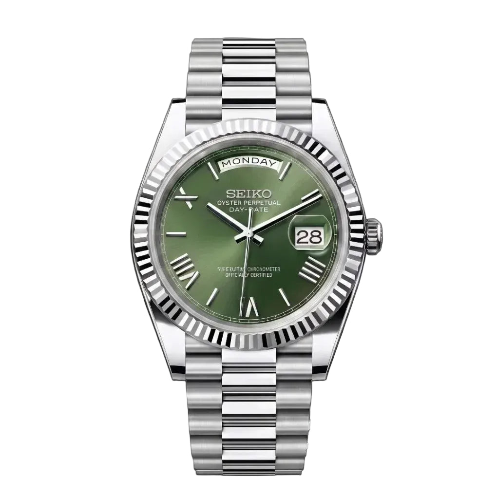 Seiko Mod | DayDate Olive Baguette