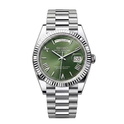 Seiko Mod | DayDate Olive Baguette
