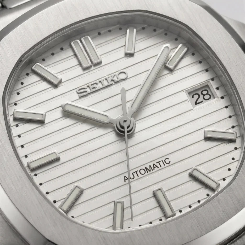 Seiko Mod | Nautilus White