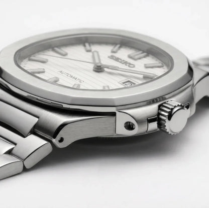 Seiko Mod | Nautilus White