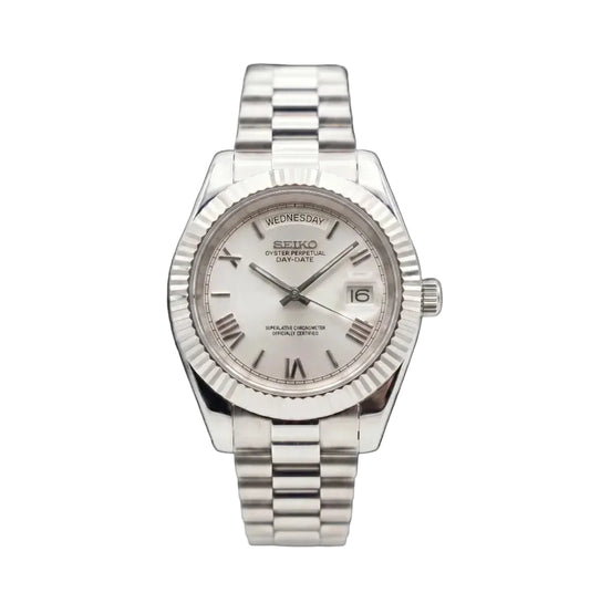 DayDate White Roman