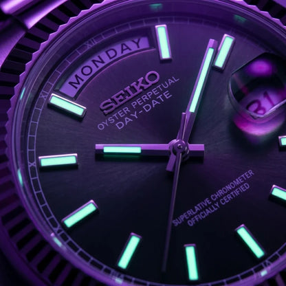 Seiko Mod | DayDate Green Baguette