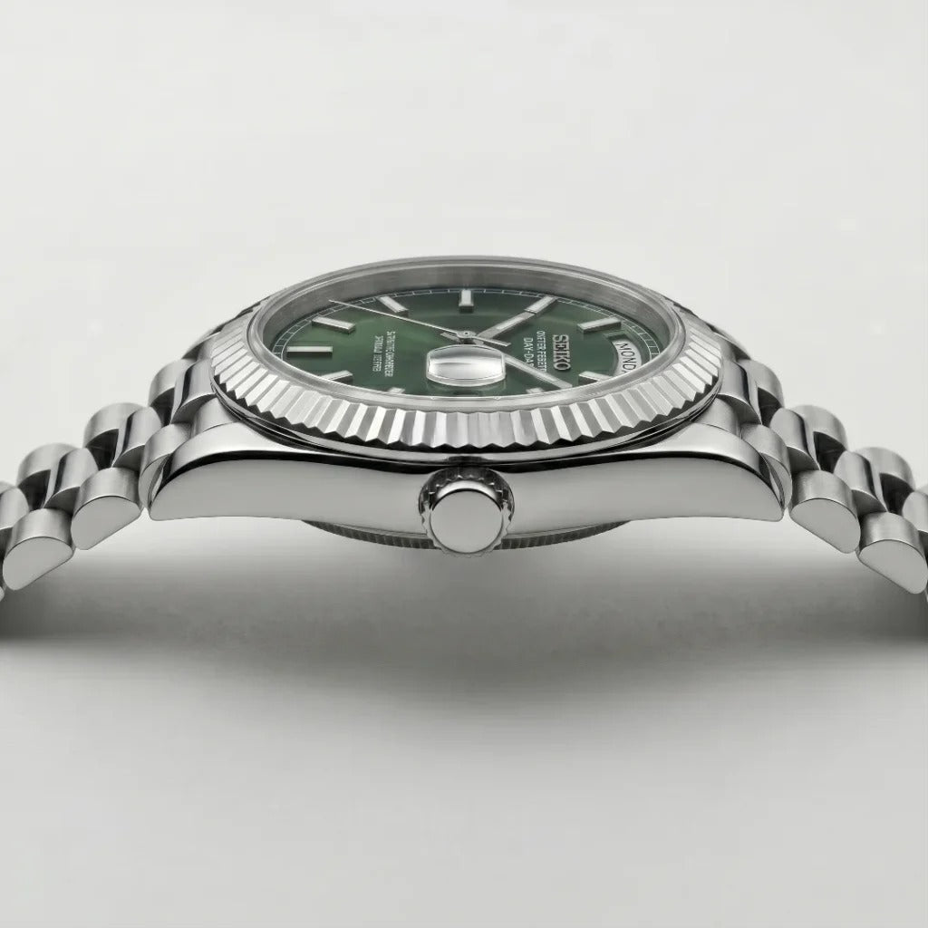 Seiko Mod | DayDate Green Baguette