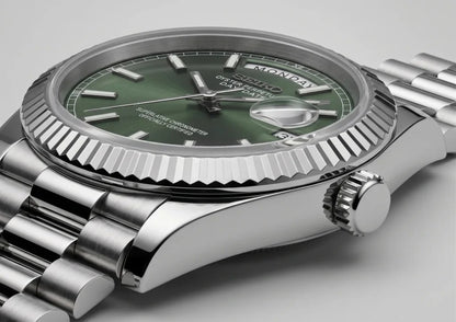Seiko Mod | DayDate Green Baguette