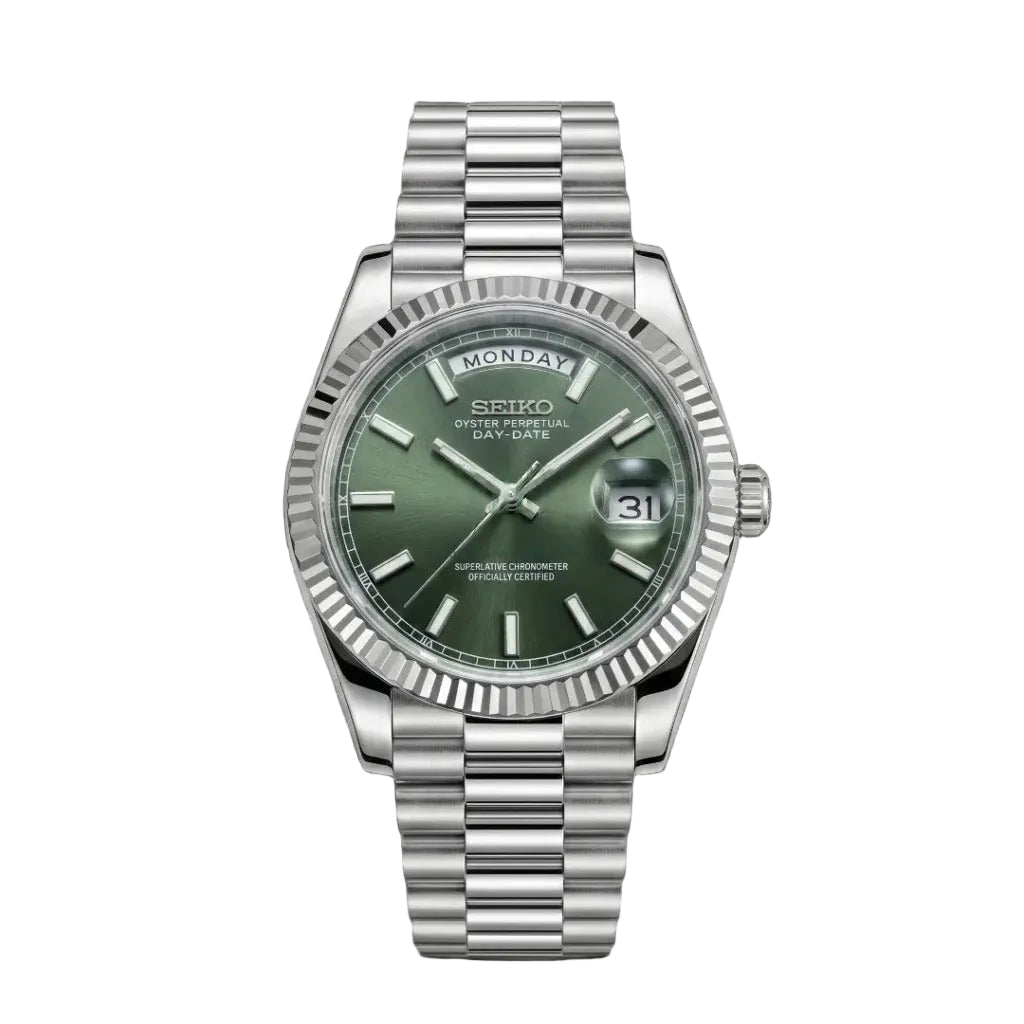 Seiko Mod | DayDate Green Baguette