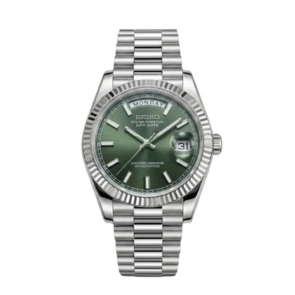 Seiko Mod | DayDate Green Baguette