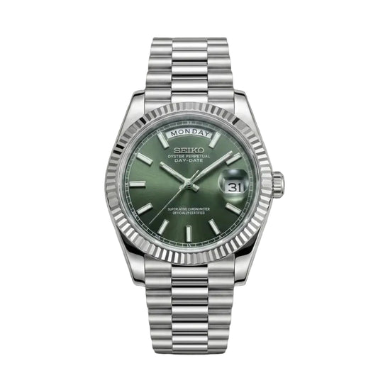 DayDate Green Baguette