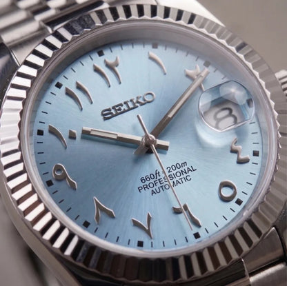 Seiko Mod | DateJust Blue Arabic