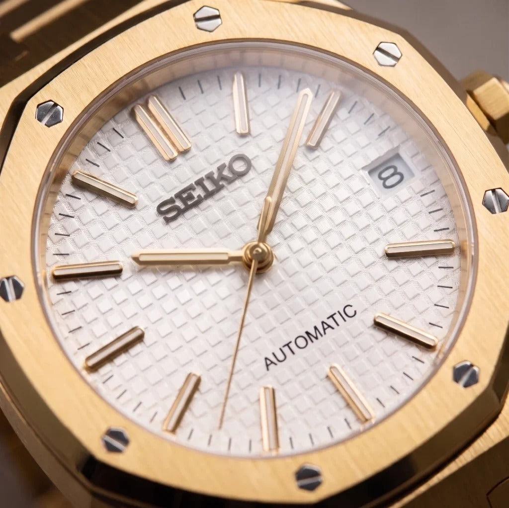 Seiko Mod | Royal Oak White Gold