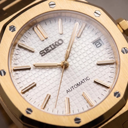 Seiko Mod | Royal Oak White Gold