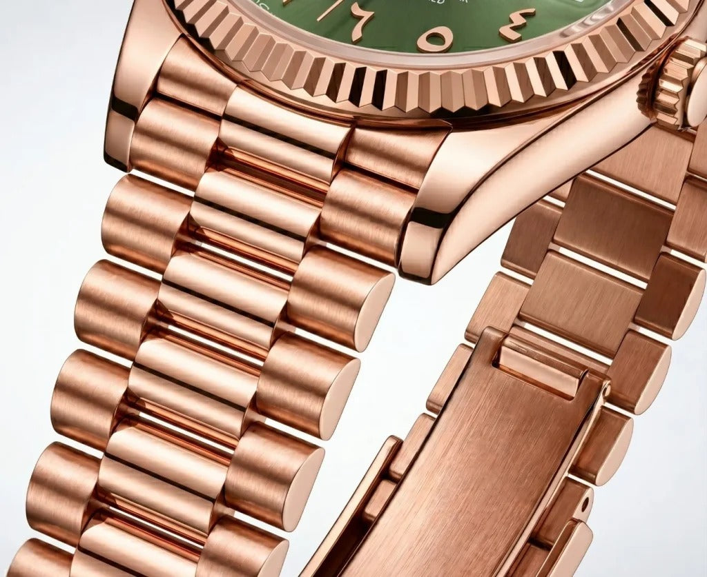 Seiko Mod | DateJust Rose Green Arabic