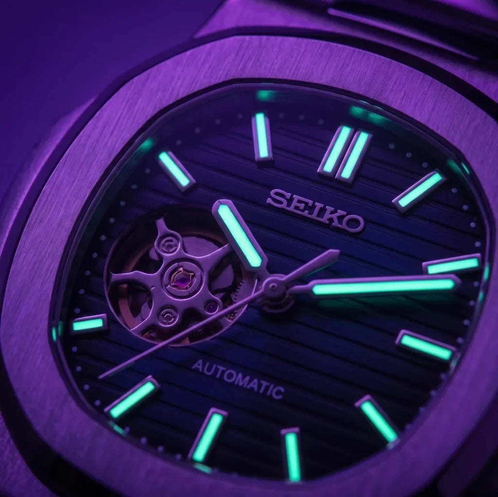Seiko Mod | Nautilus Navy Open Heart