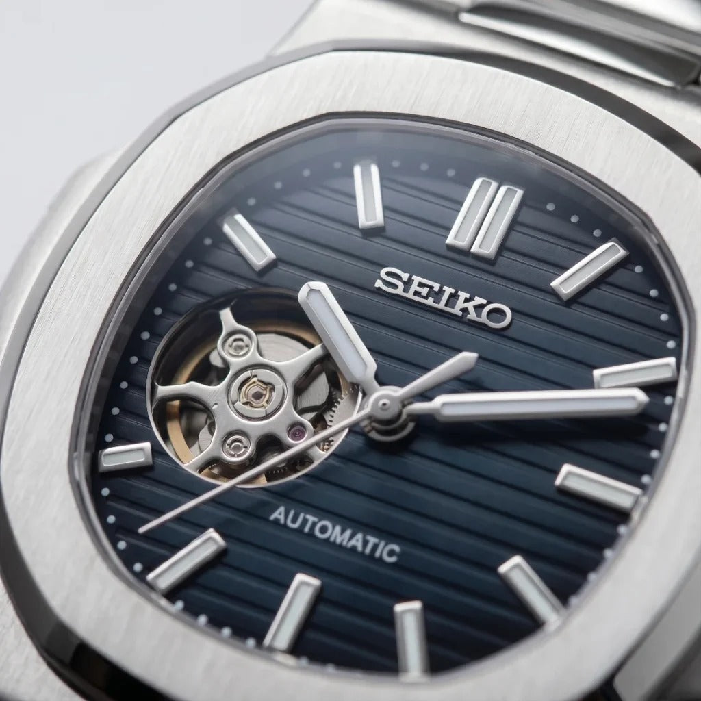 Seiko Mod | Nautilus Navy Open Heart
