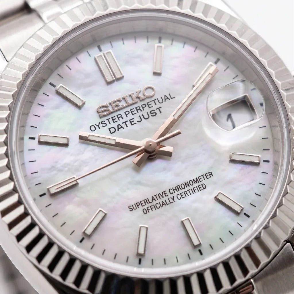 Seiko Mod | DateJust Mother of Pearl