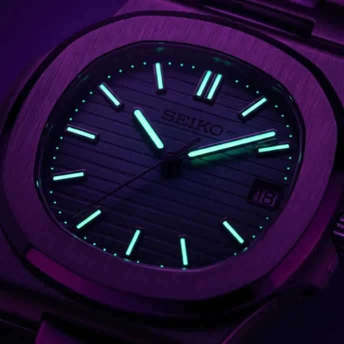 Seiko Mod | Nautilus Rose Black