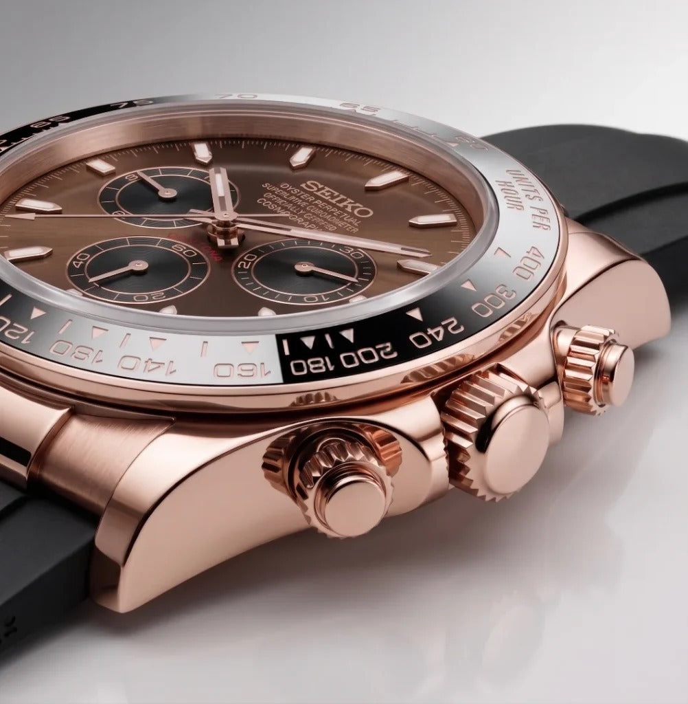 Seiko Mod | Rubber Daytona Rose Chocolate