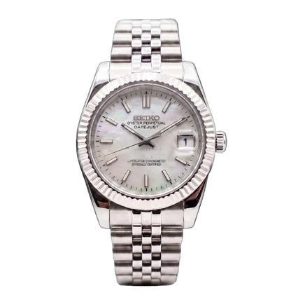 Seiko Mod | DateJust Mother of Pearl