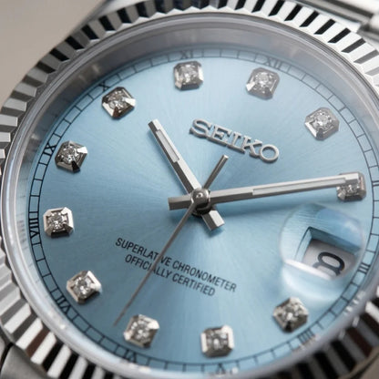 Seiko Mod | DateJust Blue Diamond