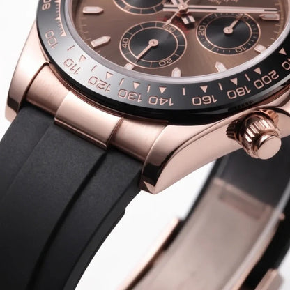 Seiko Mod | Rubber Daytona Rose Chocolate