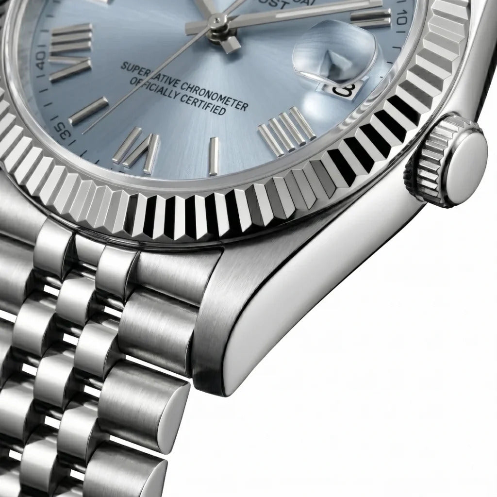 Seiko Mod | DateJust Roman Baby Blue